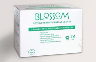 Перчатки хирургические латексные BLOSSOM неопудренные